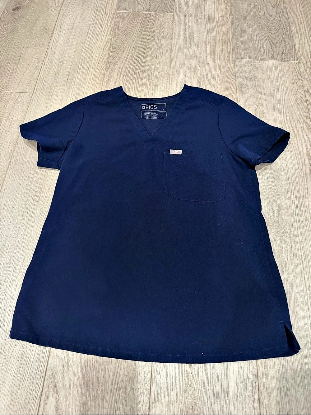 FIGS Technical Collection Short Sleeve Top Blue Small